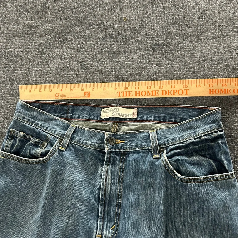 Levi's Jeans Mens Size 36x30 Blue 559 Relaxed Straight Leg Denim Medium Wash